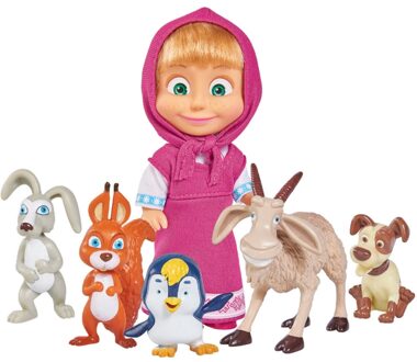 Simba Masha & Michka - Masha En Haar Kleine Huisdieren 12 Cm