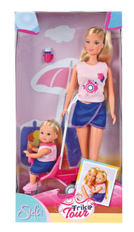 Simba Steffi Love fietsen met Evi