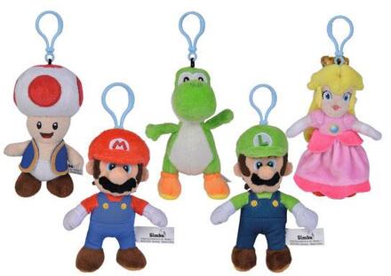 Simba Super Mario Plush Keychains All Stars 13 cm Assortment (12)