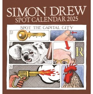 Simon Drew Easel Desk Calendar 2025 - Calendars, Carousel