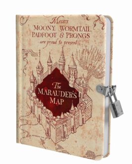 Simon & Schuster Us Harry Potter Marauder's Map Lock And Key Diary - Insight Editions