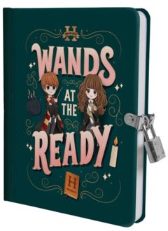 Simon & Schuster Us Harry Potter: Wands At The Ready Lock & Key Diary