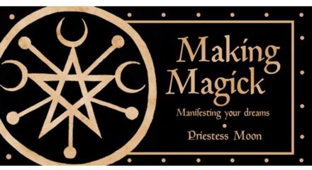 Simon & Schuster Us Making Magick : Manifesting Your Dreams - Priestess Moon