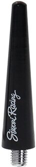 Simoni Racing Aluminium Antenne Short - Zwart - Lengte 6cm