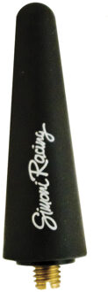 Simoni Racing Rubber Antenne 'Fun' - Zwart - Lengte 5cm SRASR18