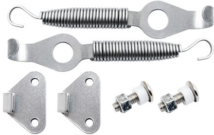 Simoni Racing Set universele motorkaphaken/-pins - RVS - Quick release