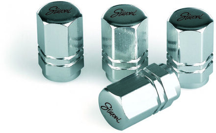 Simoni Racing Set ventielkapjes Exagonal - Chroom