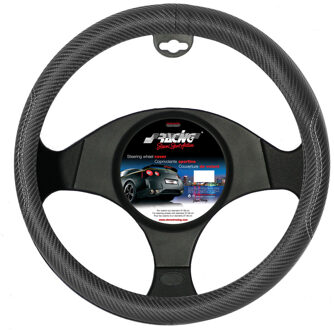 Simoni Racing Stuurwielhoes Inox Nero - 37-39cm - Zwart Carbon-Look SRCVT22