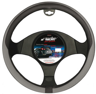 Simoni Racing Stuurwielhoes Tidy Zwart/Grijs Kunstleer SRCVT43GR