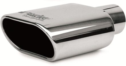 Simoni Racing Uitlaatsierstuk Rechthoekig/Schuin RVS - 140x80xL240mm - Montage ->57mm