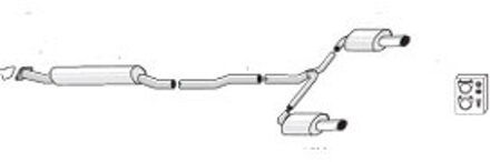 Simons uitlaat passend voor Opel Insignia 4WD 2.0 Turbo 081DH5ZR