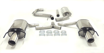 Simons uitlaat passend voor Saab 9-3 Aero 61L 2006- 063DHFR