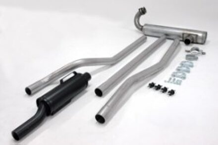 Simons uitlaat passend voor Saab 96 2-takt 007K0