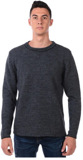 Simpele Sweater Pullover Daniele Alessandrini , Black , Heren - Xl,M,S