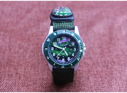 simple design boys and girls learn to time number quartz watch kids luminous hands tutor nylon sports gift Dibujos de reloj