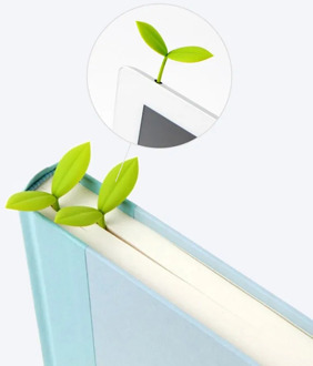 Simple Fresh Sprout Bookmark Clip Stationery Book Mark Paper Reading Students Page Holder School Office Supply Teacher Gifts