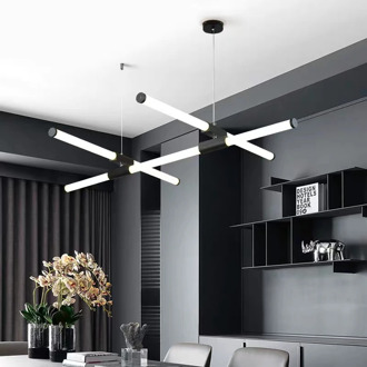 Simple post-modern creative chandelier dining room special-shaped chandelier living room front desk chandelier shape changeable