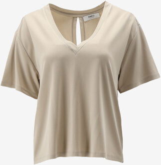 Simple T-shirt IMANA beige - XS;S;XL