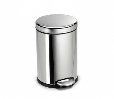 Simplehuman Afvalemmer, Rond, 4.5 L, Zilver - Simplehuman