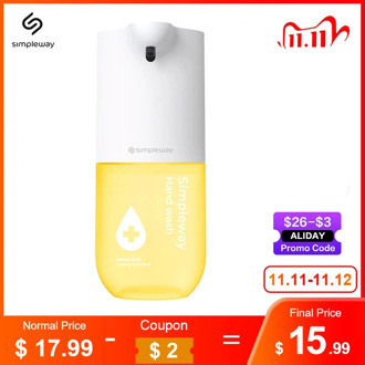 Simpleway 300ml Automatic Induction Hand washer 0.25s Infrared Sensor hand sanitizer Contactless Hand Soap Dispenser for Clean