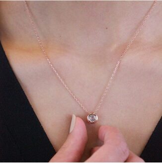 Simplicity hangers - Oostenrijks kristal Wit en roségoud - One Size