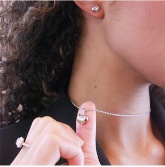 Simply Love hangers - Oostenrijks kristal Wit Zilver - One Size