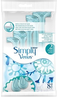 Simply Venus 2 - 8 stuks - Wegwerpscheermesjes