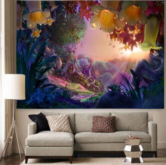 Simsant Onderwater Wereld Tapestry Parel Kwallen Zee Art Muur Opknoping Wandtapijten Voor Woonkamer Slaapkamer Thuis Dorm Decor GT2TSIHX788