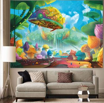 Simsant Onderwater Wereld Tapestry Parel Kwallen Zee Art Muur Opknoping Wandtapijten Voor Woonkamer Slaapkamer Thuis Dorm Decor GT2TSIHX790