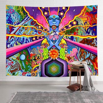 Simsant Psychedelics Kunst Wandtapijt Tool Band Poster Skull Art Muur Opknoping Wandtapijten Voor Woonkamer Thuis Dorm Decor 2TGTZYAY272