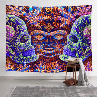 Simsant Psychedelics Kunst Wandtapijt Tool Band Poster Skull Art Muur Opknoping Wandtapijten Voor Woonkamer Thuis Dorm Decor 2TGTZYAY278