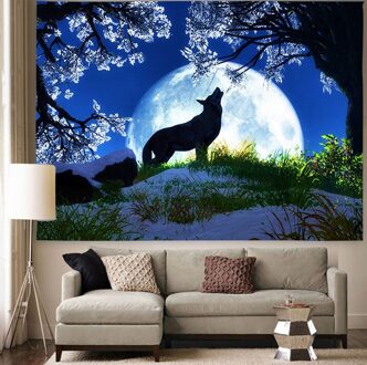 Simsant Psychedelische Bos Tapestry Firefly Wereldkaart Kunst Muur Opknoping Wandtapijten Voor Woonkamer Slaapkamer Thuis Dorm Decor GT2TSILS703