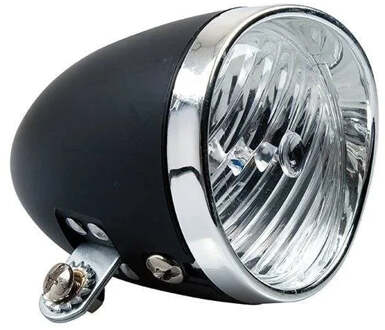 Simson Batterij Koplamp Classic black