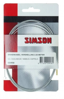 Simson Binnenkabel Versnelling SA oud/nieuw Gazelle 2.25mtr