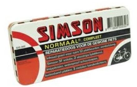 Simson fietsband-reparatiedoosje 10-delig