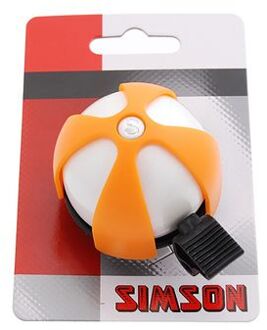 Simson fietsbel Sport 50 mm oranje/grijs