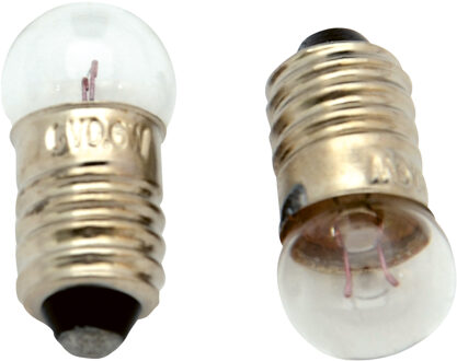 Simson fietslampjes achter 6V/0,6W 2 stuks Zilverkleurig