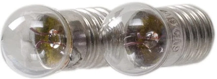 Simson fietslampjes voor 6V/2,4W 2 stuks Zilverkleurig
