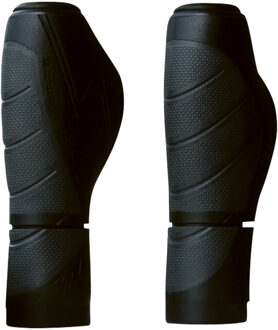 Simson handvatten Ergonomics 13 cm zwart/antraciet per paar