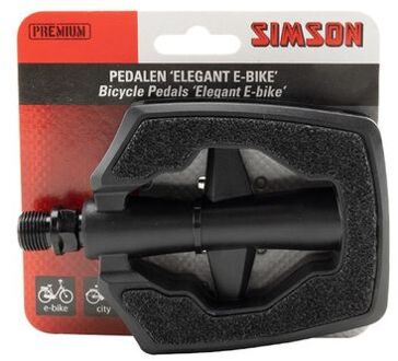 Simson Pedalen elegant e-bike Zwart