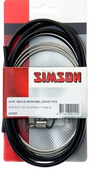 Simson Remkabel Shimano Nexus RVS Zwart