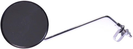Simson Stuurspiegel Groot met Reflector 11 cm Zwart
