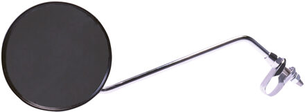 Simson Stuurspiegel Groot met Reflector 11 cm Zwart
