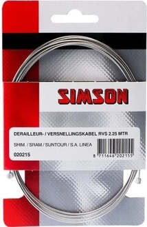Simson Versnellingbinnenkabel Derailleur - RVS