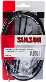 Simson Versnellingskabelset Shimano Nexus - zwart