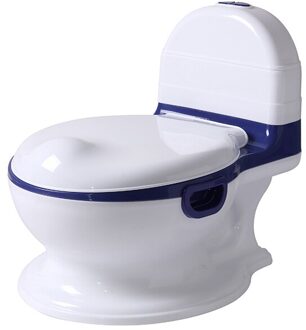 Simulatie Baby Potje Wc Kind Pot Training Meisjes Jongen Wc Kids Stoel Toiletbril Kinderen Pot blauw PVC cushion