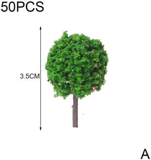 Simulatie Bal Boom Model 3.5Cm Bloem Model 50 Pcs Landschap Vormige 1/87 Scalemixed Bal Bomen Kleuren Landschap Trein N0R3