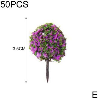 Simulatie Bal Boom Model 3.5Cm Bloem Model 50 Pcs Landschap Vormige 1/87 Scalemixed Bal Bomen Kleuren Landschap Trein N0R3