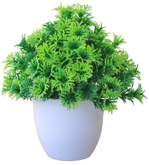 Simulatie Bloem Tarzon Woonkamer Kunstmatige Plant Gesimuleerde Potplanten Plastic Desktop DIY Bruiloft Home Decor groen