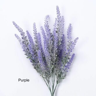 Simulatie Bloemen Plastic Kunstmatige Lavendel Thuis Slaapkamer Bruiloft Decor Party Decoratie Kunstplanten Moderne Stijlen Thuis paars